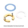C Type Kitchen Tap Fixing Nut Set for Bathroom Simple Assembly Spare Parts Multipurpose Locking Nut Tap Pipe Fastener ID 31 mm