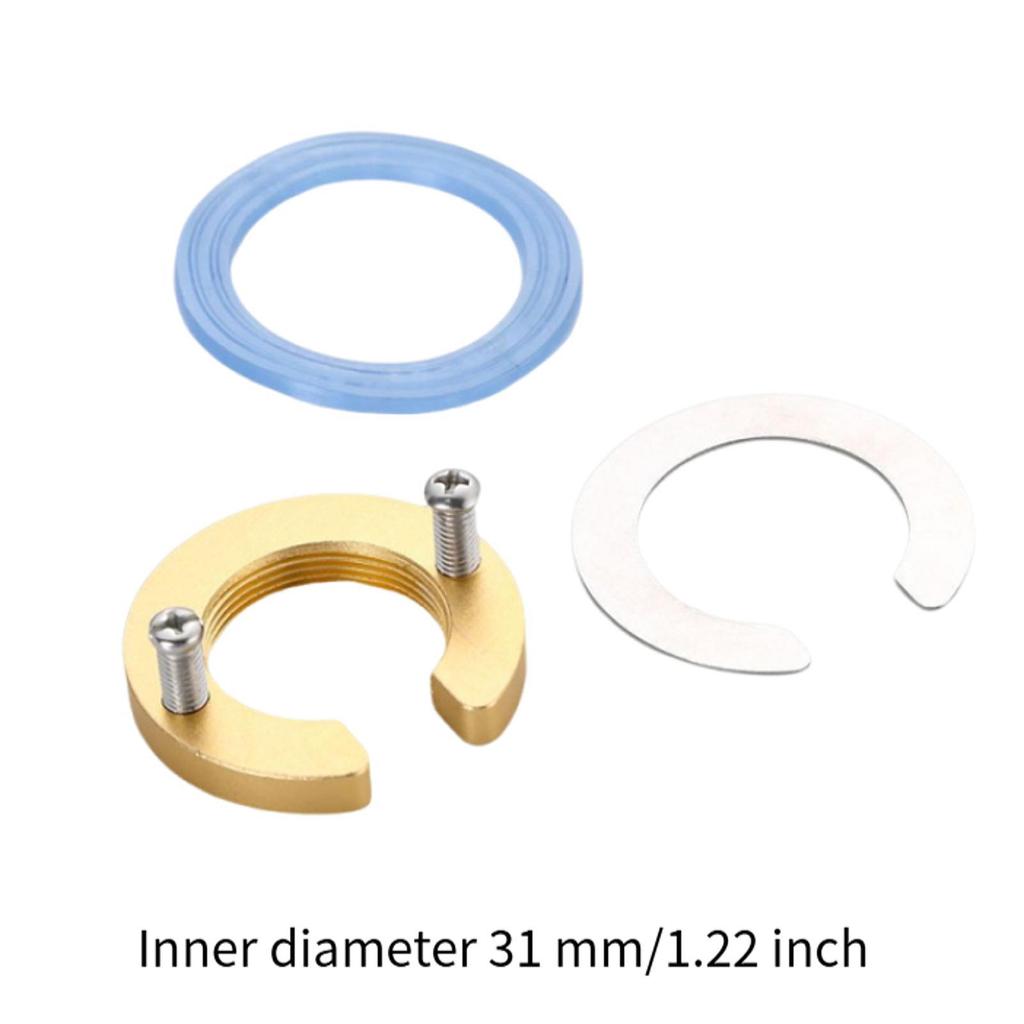C Type Kitchen Tap Fixing Nut Set for Bathroom Simple Assembly Spare Parts Multipurpose Locking Nut Tap Pipe Fastener ID 31 mm