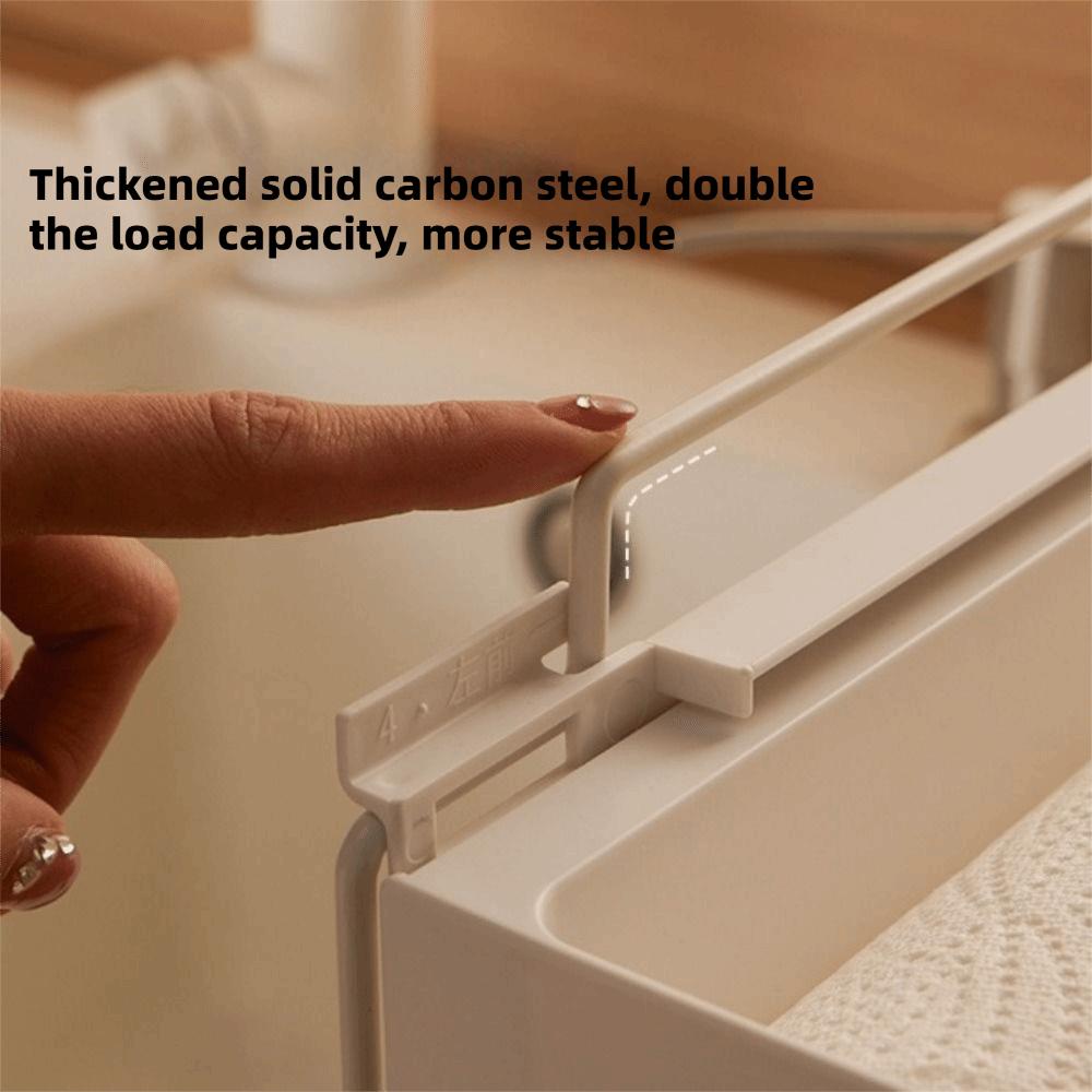 Drawer Type Pull-out Storage Basket Large Capacity Cabinet Storage Box  for Kitchen