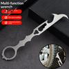 Seat Belt Cutter Tool Multifunctional Safety Hammer with Breaker And Tire Outdoor Survival Multi Stone Cleaning Hook Wrench Bottle Opener Car