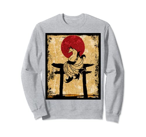 

Nine-Tailed Fox Japanese Retro Art Sweatshirt