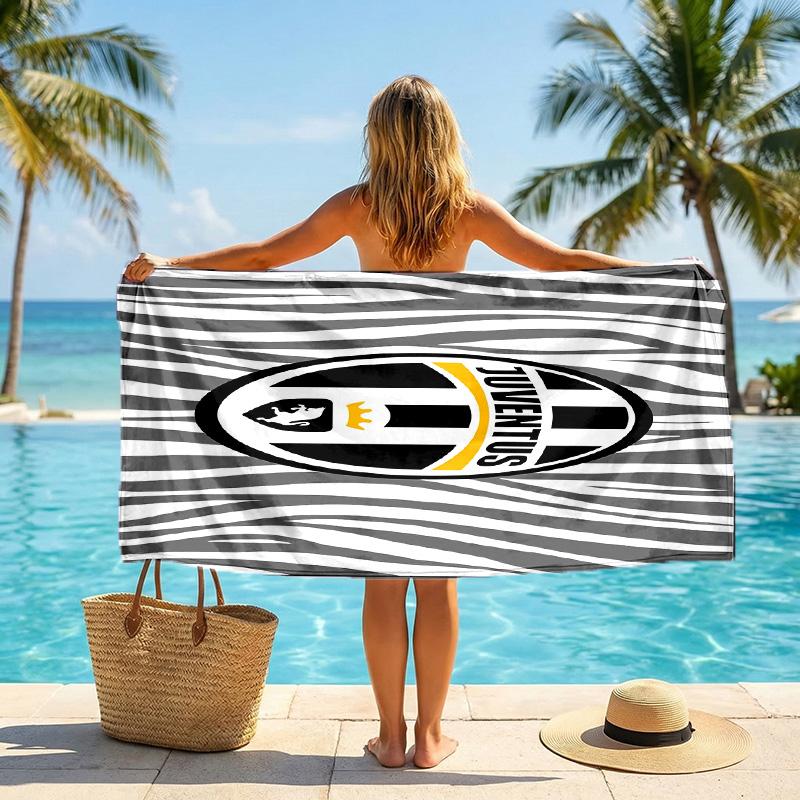 Telo da Spiaggia Juventus FC Morbido Microfibra Asciugatura Rapida Assorbente per Spiaggia Piscina Viaggio