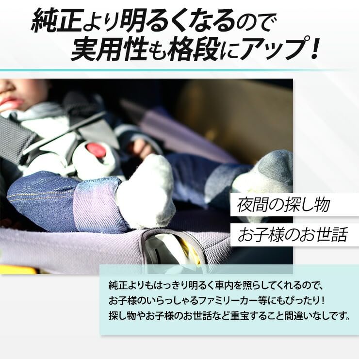 Corsa X-Trail T33 LED Room Lamp Set, White, Indoor Light, Brightness, Dedicated Tools Included,