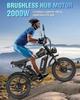 Ridstar Q20 Pro Off-road Electric Bike, 20*4 Inch Fat Tires, 2*1000W Motor, 52V 20AH Dual Battery, 34mph Max Speed