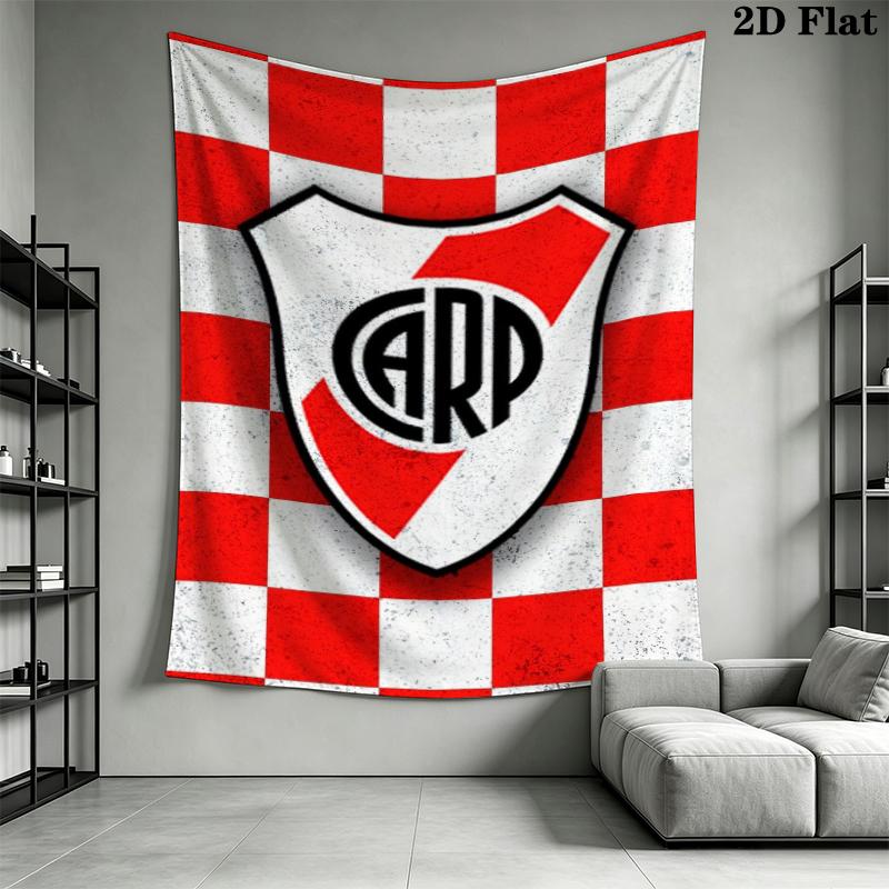 CA River Plate Wall Tapestry Aesthetic Wall Hanging Printed Fabric Blanket Decorative Tapestries for Bedroom Living Room Home Decor