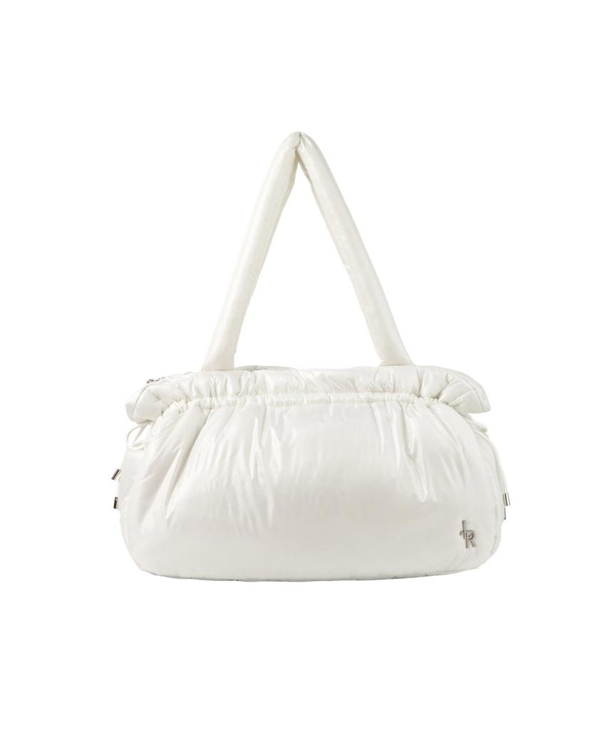 Leathery Cloud Padded Bag [Black]