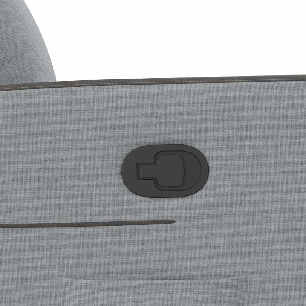 Recliner with Rising Aid Light Grey Fabric