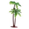 5Pcs Mini Coconut Palm Tree Modelo Planta DIY Paisagem Bonsai Decoração de casa de bonecas