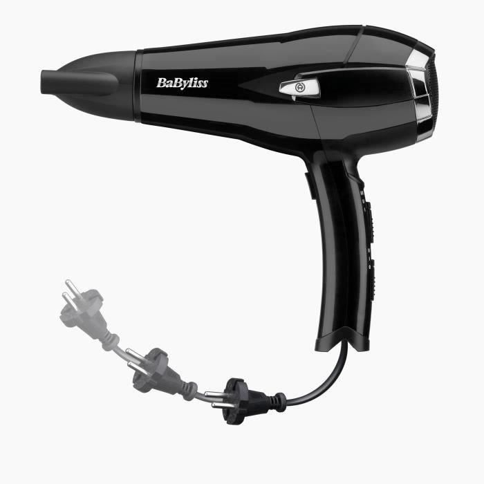 Babyliss D374DE Cordkeeper 2000 Haartrockner mit Ionentechnologie und Einzugskabel