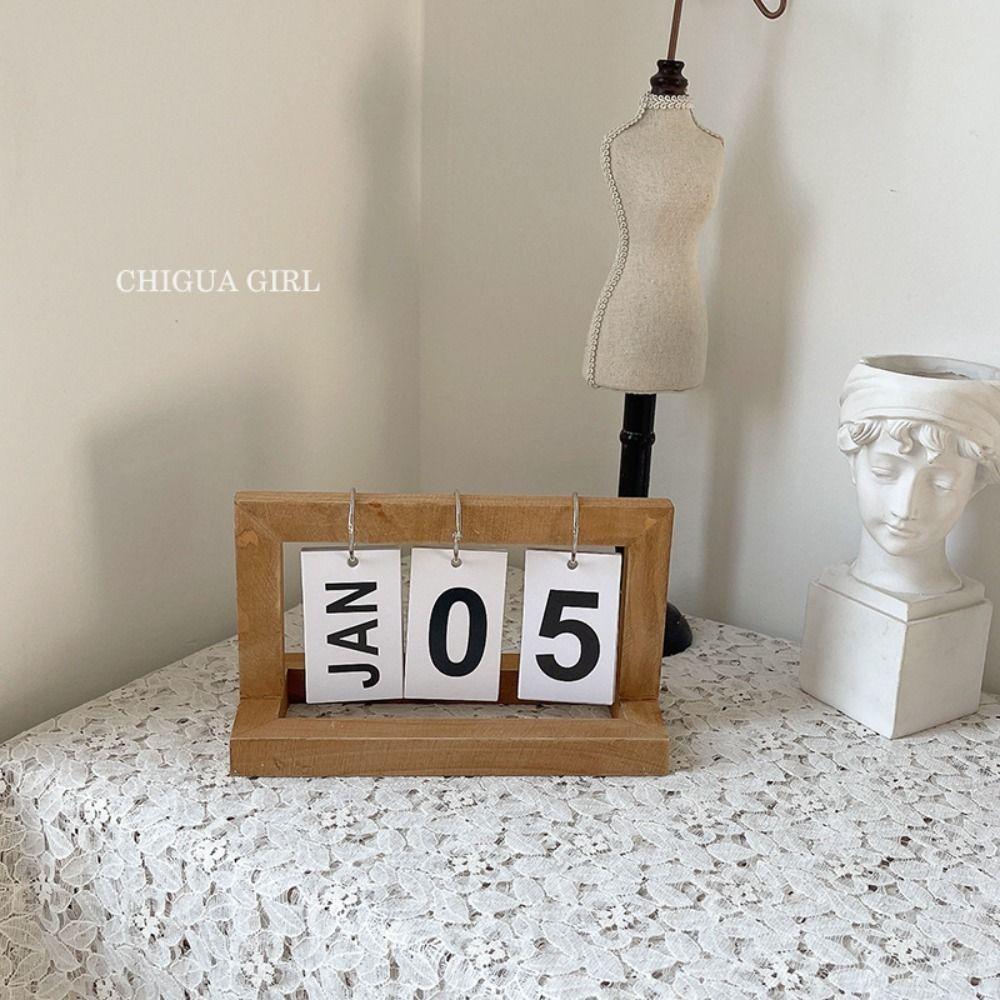Desktop Decor Monthly Daily Desk Calendar Page-turning Calendar Turning Calendar Flipping Calendar