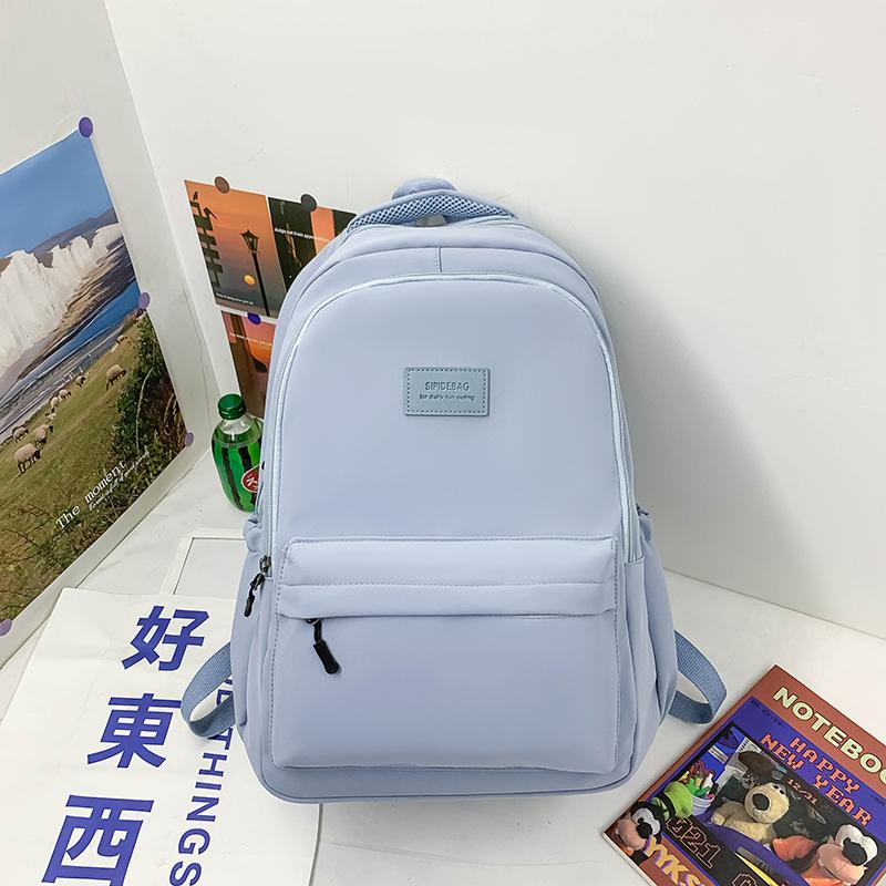 Spring New Japanese Style Simple Women Harajuku Style College Style Trendy Solid Color Ins Korean Version Student Backpack