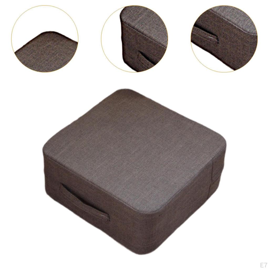 Floor Pillow Cushion 15.75x15.75x7.09inch Durability Seating Square for Bedroom House