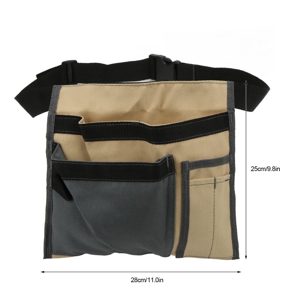 

5-Pocket Tool Belt Bag Canvas Canvas Organizer Durable Waist Hanging Bag Electrician Maintenance хакі