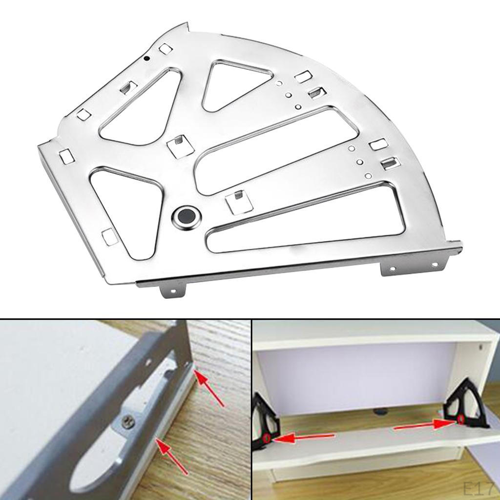 1/2/3 Layer Home Shoes Drawer Cabinet Hinges Flip Plate Rack w/Fittings Stainless Steel for