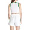 adidas Originals Embroidered Logo Crop Tank Top Women Tops White JH0622