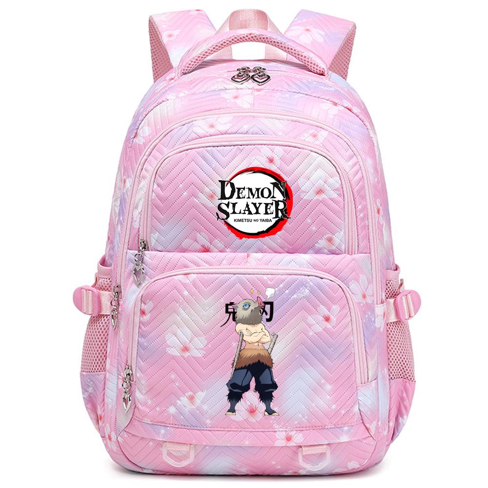 Školní batoh s potiskem Anime Demon Slayer pro studenty, teenagery, chlapce, dívky, ženy, cestovní batoh Mochila Escolar