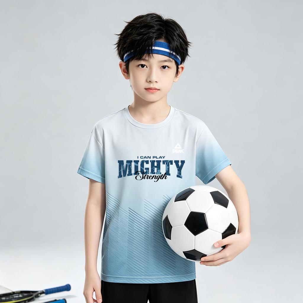[Daily Leisure] Peak Children's Summer Gradient Short-sleeved T-shirt