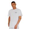 Champion Basketball Short Sleeve Round Quick Odor Rubber Print Men's T-Shirt, C3-BB317, White, Neck, Drying, Breathable, Antibacterial, Resistant,