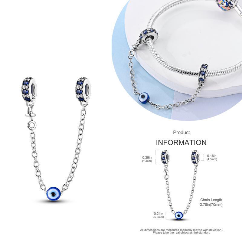 Copper Blue Eyes And Palm Charms Crucifixion Beads Women Girlfriends Jewelry Gift