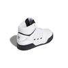 adidas Originals Drop Step C Fabric Casual Breathable High Top Kids' Skateboarding Shoes White Black FV5154
