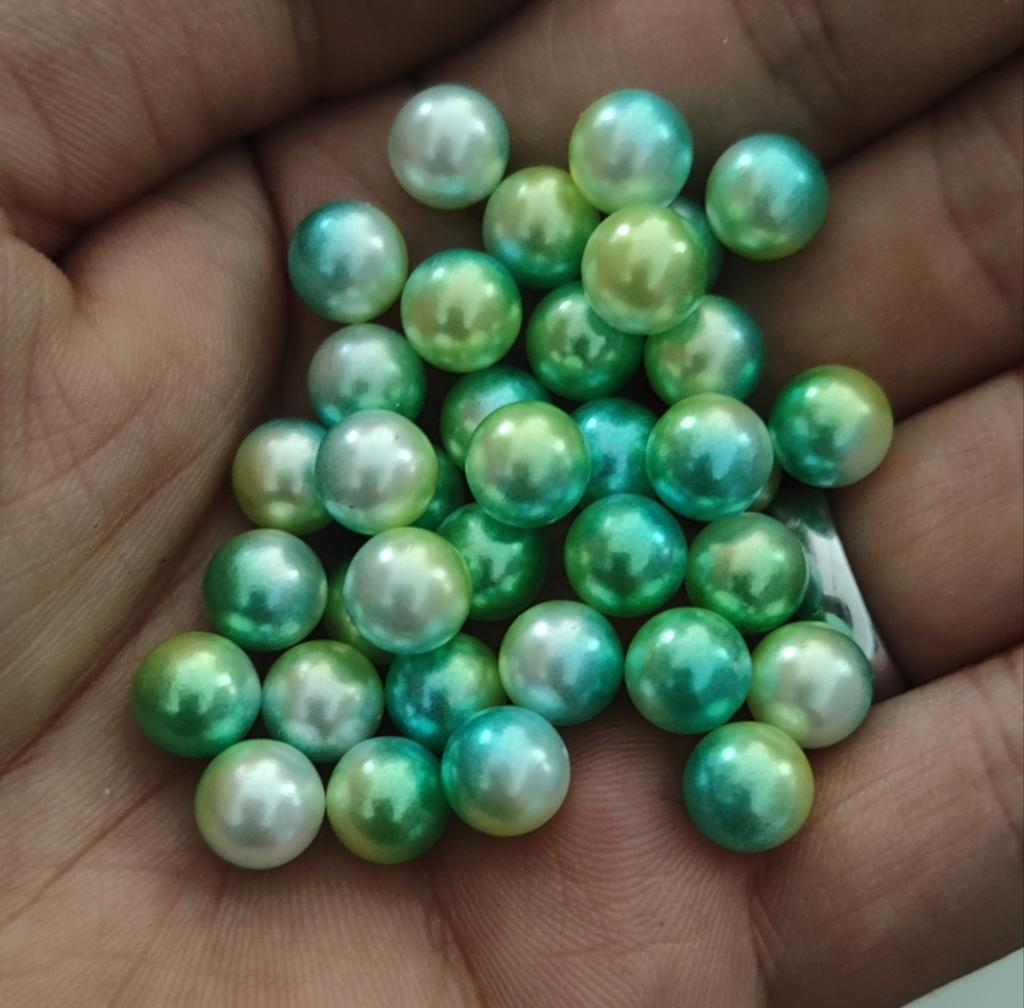 3-12Mm Round Non-Porous Abs Color Imitation Pearl Loose Beads Diy Handmade Jewelry Nail Bead Clothing Matching