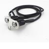 CNC Double Button Motorcycle Push Switch Green LED Momentary Engine Start Kill