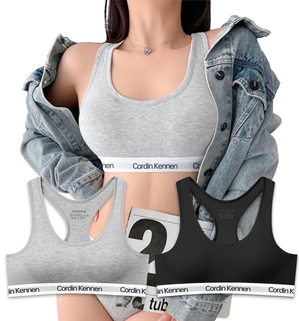 

Ночной Высокий Мягкий до 24 Для Ежедневного Использования и Использования Днем и Ночью [ArBuMIng] Комплект из 2 предметов: Бюстгальтер, Беспроводное нижнее белье, Женский, Хлопок, Бюстгальтер, Эластичность, Тактильный,