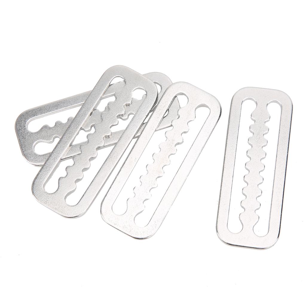 Buy 4pcs Weight Belt Retainer 304 Stainless Steel Serrated Slide Keeper ...