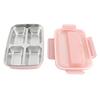Lunch Box 4 Compartments Design 304 Stainless Steel Matching Tableware Portable Lunch Containers