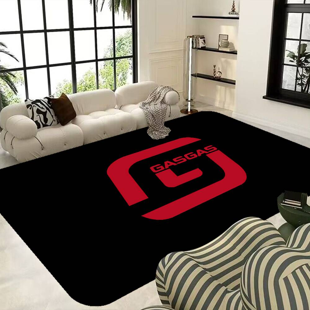 G-GasGas Red Motorcycle Hallway Carpet Non-Slip Laundry Room Mat Laundry Decor Balcony Child Living Room Bedside Area Rugs