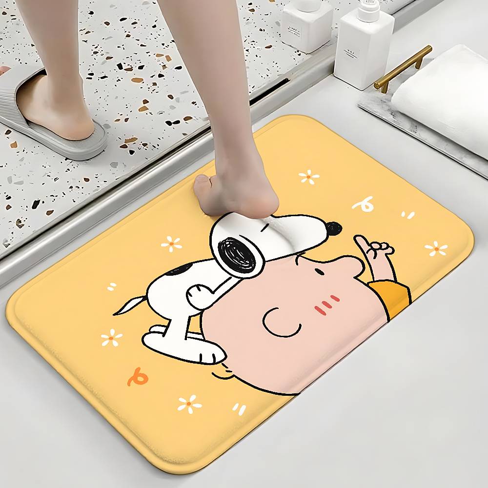 Cute S-Snoopy-S Floor Mats Home Laundry Rug Carpet For Living Room Decor Lounge Area Anti-slip Foot Mat Entrance Doormat