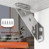 Stainless Steel Triangular Reinforcement Bracket - 90° Angle Support for Cabinets