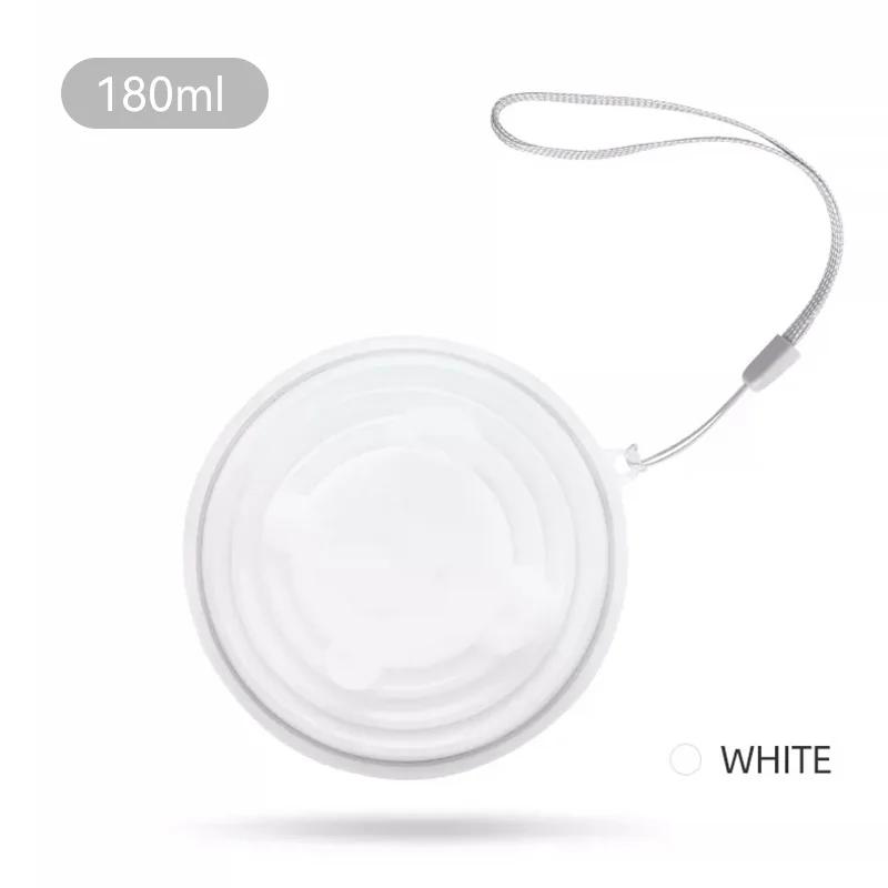 Portable Foldable Silicone Cup for Travel Cute Bear Design Collapsible Water Bottle Mouthwash Cup 180ml