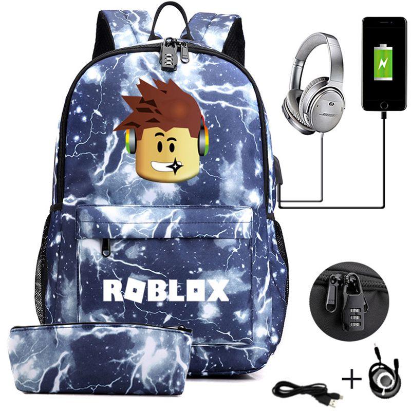 Eye-catching Roblox Casual Backpack With Adjustable Shoulder Straps And Durable Construction