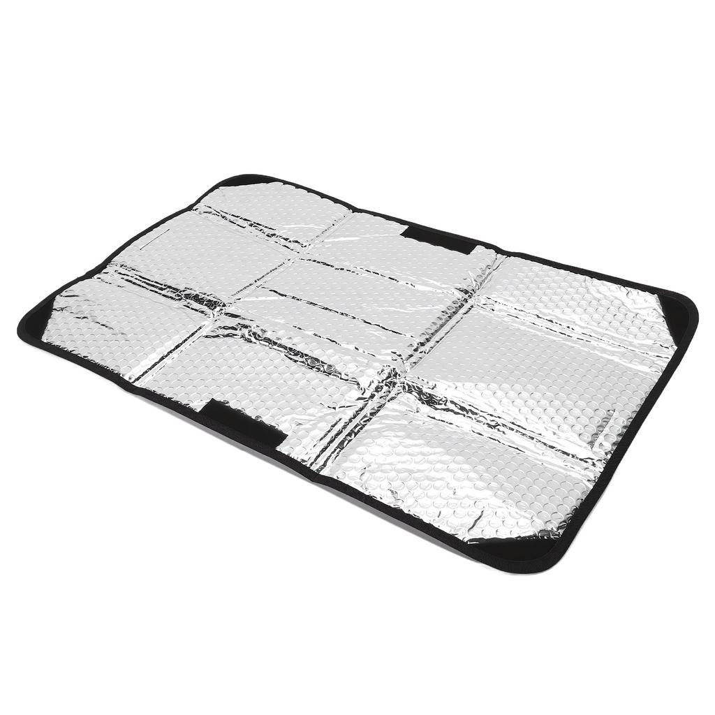 25.2 x 16.1in RV Door Window Sunshade, Water Proof Foldable Reflective Sunshade with Protecting Hook and   Fastener, Compatible with Most RVs Enha