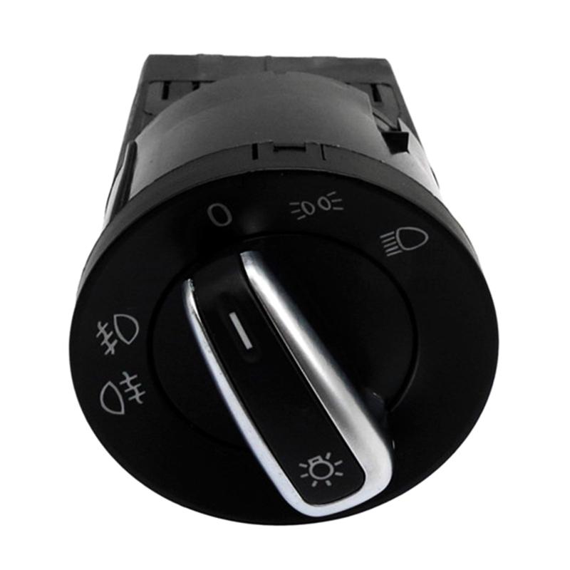 Headlight Switch Control Fog Lamp Knob 3BD941531 Car Headlamp Fog Light Integrated Switch  Black
