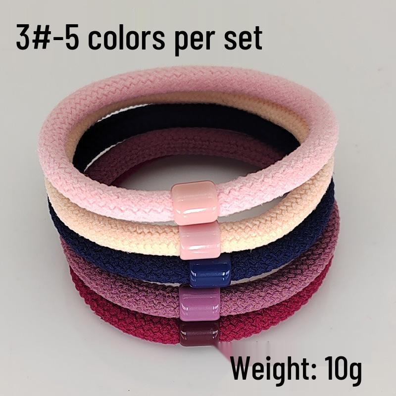 High-Elasticity Spiral Hair Tie - Stylish, Hair-Friendly, Twill Rubber Band for a Trendy Look
