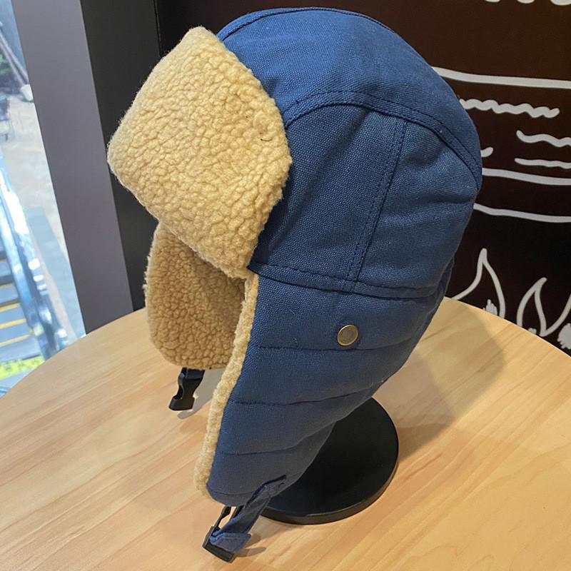 

Зимняя велосипедная шапка-пилот с защитой ушей и ветрозащитными очками для мужчин и женщин One Size (56-58cm)