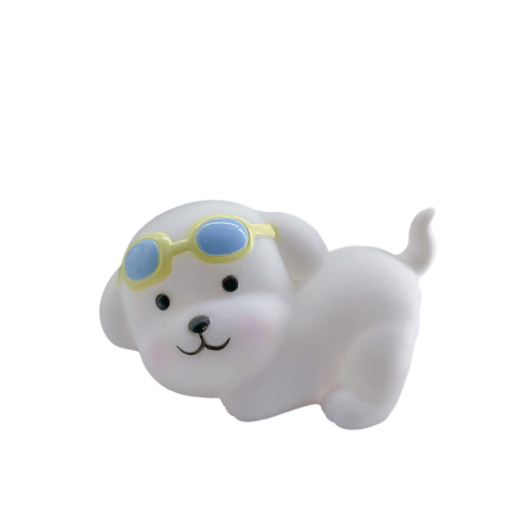 

Мультяшный ночник в виде собаки, прикроватная лампа для спальни, украшения, подарок на день рождения жёлтый