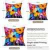 Colorful Abstract Flowers Cushion Covers Pillowcase Fantasy-Inspired Home Decor Sofa Cushion Cover Living Room Bed Car Decor