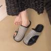 Weave Flats Mules Shoes Women Casual Sandals Summer Slippers Slingback 2025 Beach Slides New Trend Mujer De Sandalias