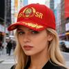 Soviet Union Letters Embroidered Cotton Baseball Cap Adjustable Fashion Outdoor Hat For Men And Women