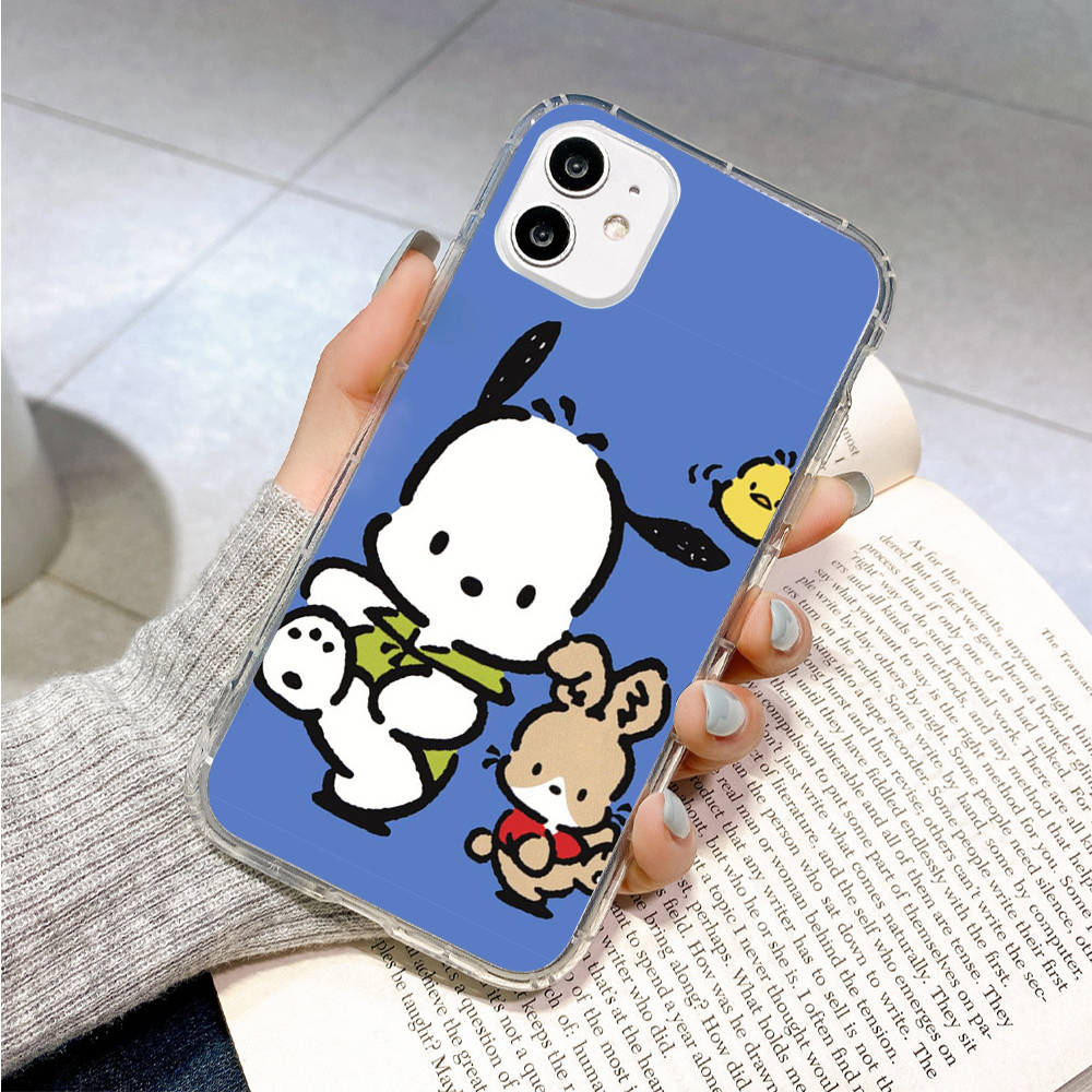 Case for Samsung A04 A14 A23 A34 A54 M23 M33 M52 M53 Realme 10 9 C30S C35 C55 VIVO Y02S Y21 Y51 X80 Pro Transparent Cover LI18 Pochacco