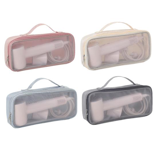 Travel Hairdryer Pouch Zippered Hair Curler Storage Bag Dustproof Hair Dryer Bag with Handle Organizer for Dyson Hair Dryers