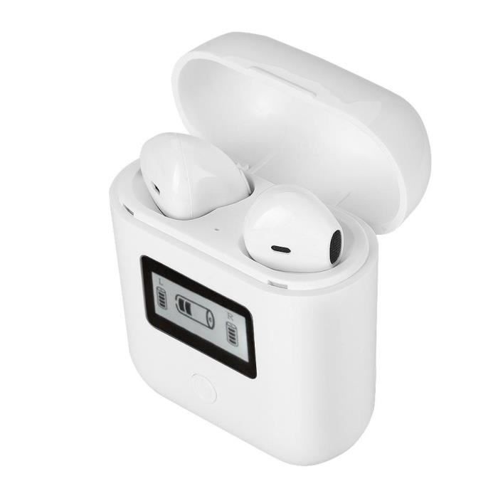 SEC TWS Wirelesse Ecouteurs Stéréo Bluetooth In-Ear Ecouteurs Intra-auriculaires Casque Chargement Rapide Box Station