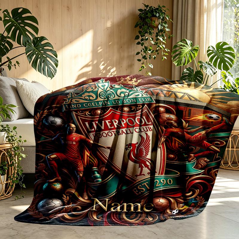 Custom Name Personalized LFC Print Blanket, Home Decor, Bedroom, Sofa, Camping, Couch, Gifts for Birthday Christmas