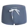 Men's Low-Waist Waterproof Swim Trunks - Drawstring Nylon Square Leg Design for European and American Markets