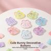 30pcs Acrylic Bunny Buttons Transparent DIY Cute Rabbit Button Flower Bow Decorative Clothing Sewing Buttons Clothing Decoration