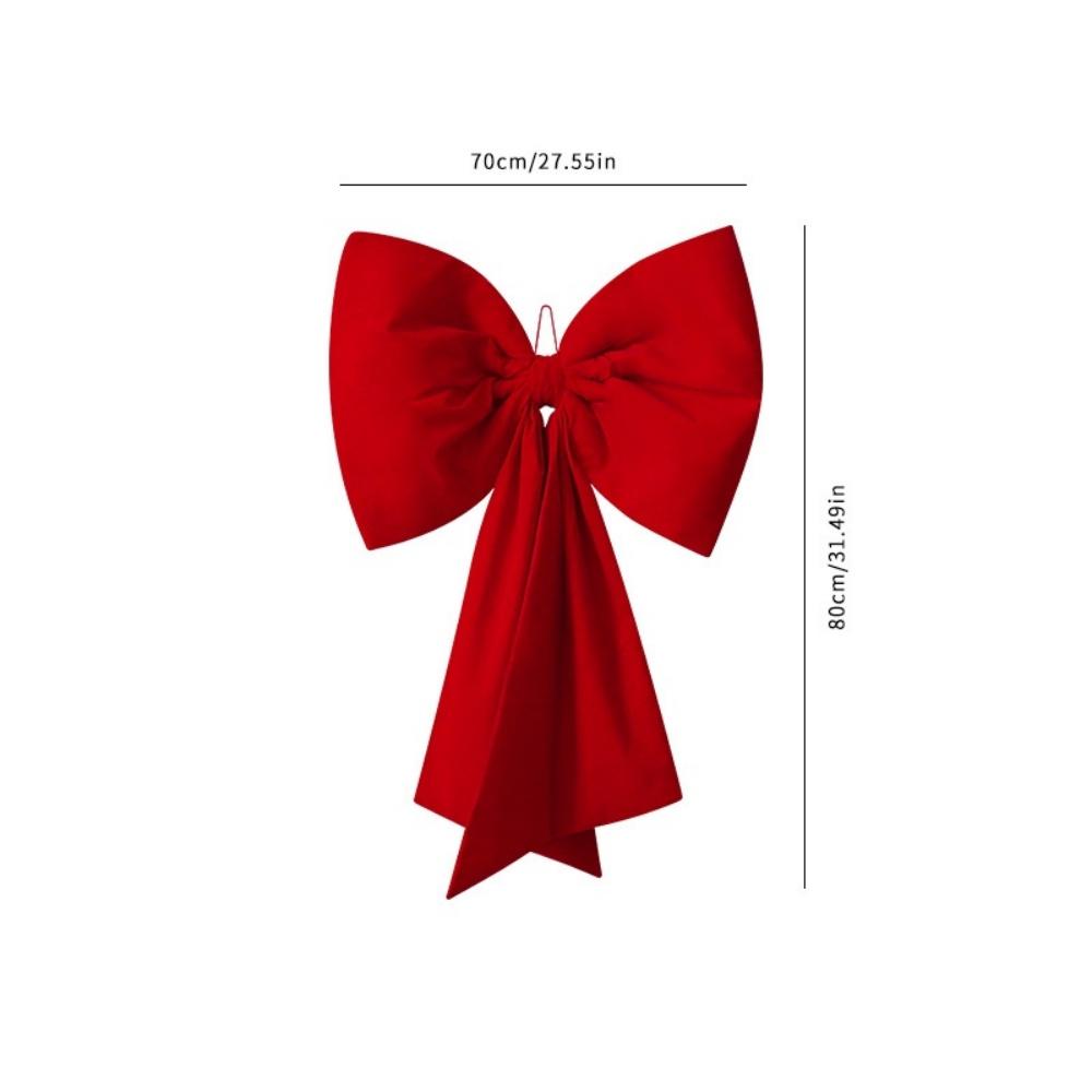 1 stuks Rode Kerststrikken Buiten Decoraties Grote Kerstboom Topper Strik voor Kerst Huis Voordeur Decor