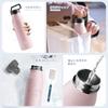 FJbottle Vacuum Insulated Stainless Steel Water Keeps Hot or Direct and Thermos for Club Outdoor Hot Includes Cleaning Suitable for and Pink 1.2L